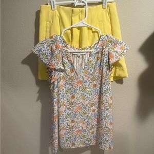 LOFT Floral Print Women's Top